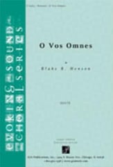 O Vos Omnes SSATB choral sheet music cover